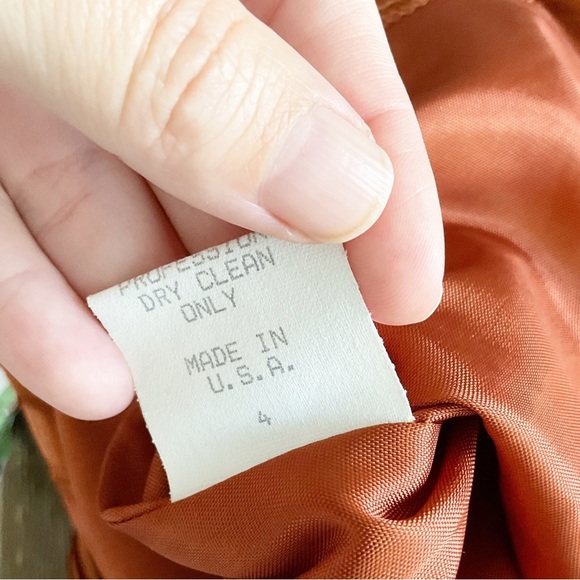 Vintage Y2K Chetta B Sacks Fifth Avenue Copper Dress Size 4 - Picture 3 of 6